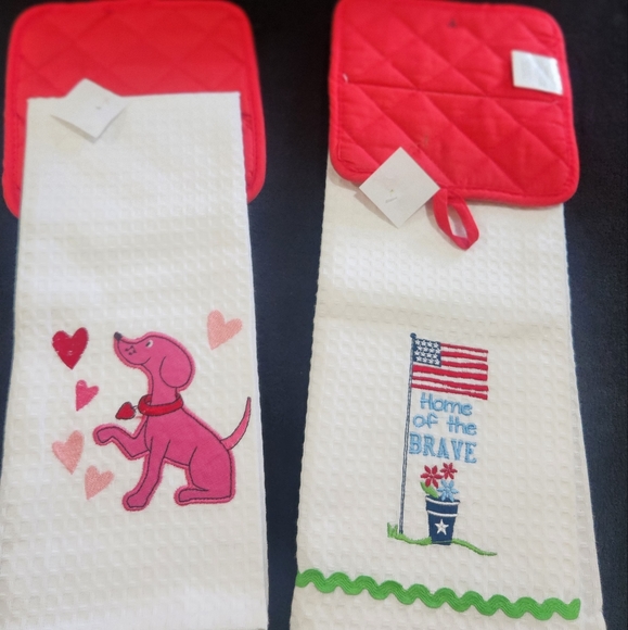 Kitchen Kitchen Towel And Pot Holder Set Of 2 Poshmark